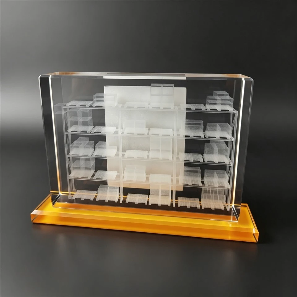 Warehouse Rack Yellow Base Crystal Plaque best
